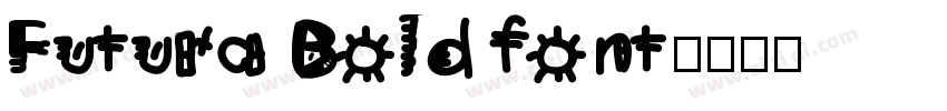 Futura Bold font字体转换